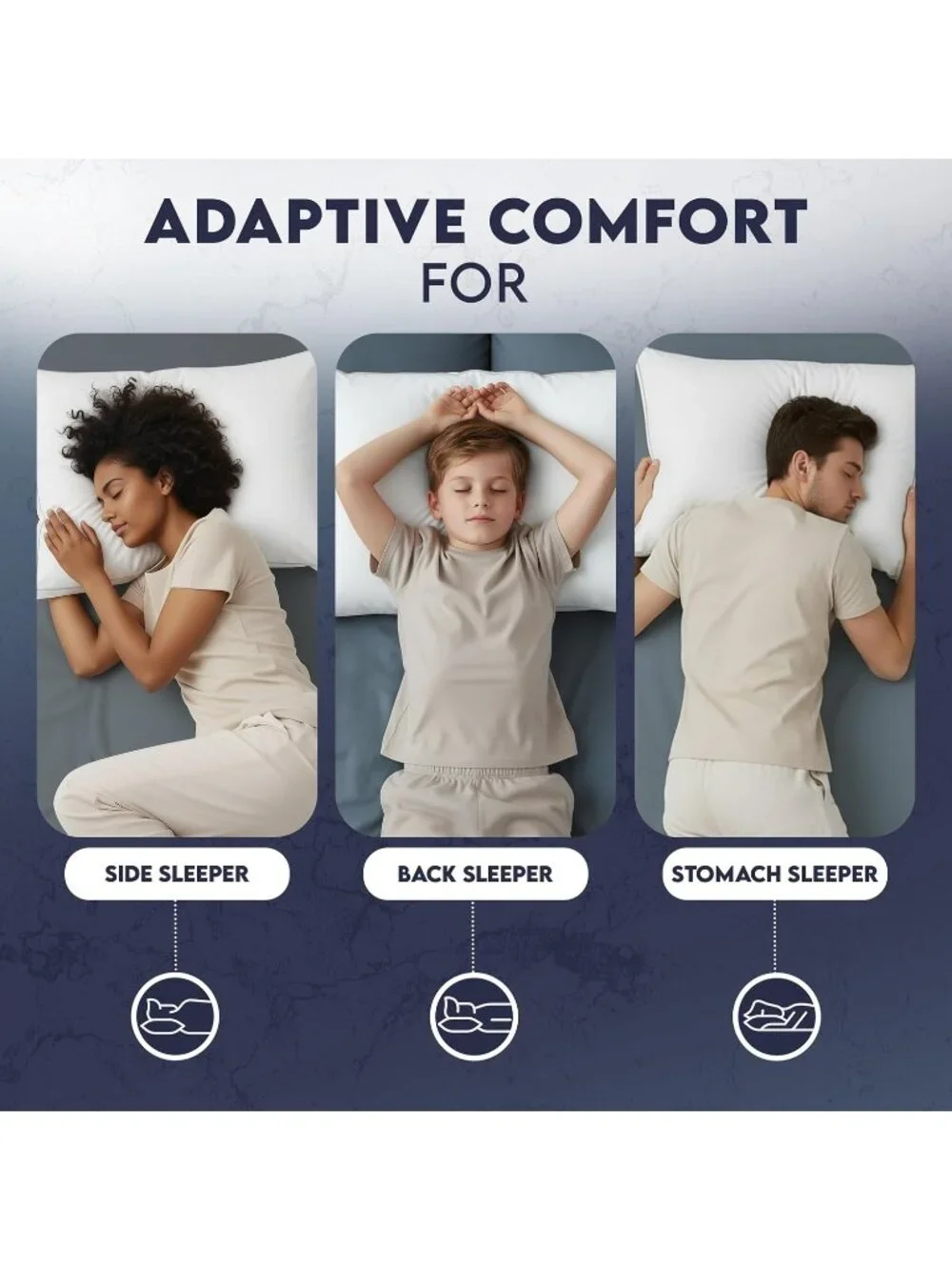 〽️King Size Hotel Pillows Set of 2 White Soft Gusset Bed Pillow Down Alternative